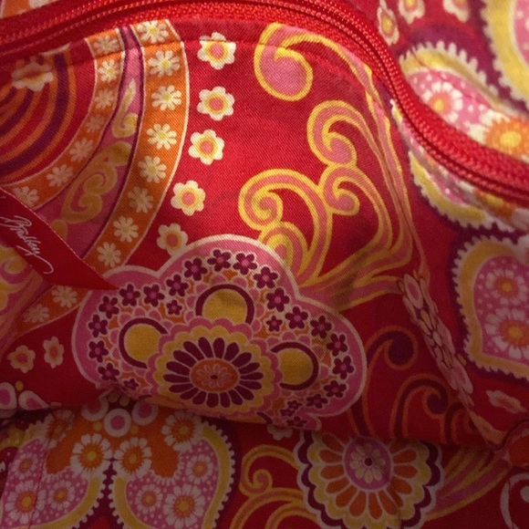 Vera Bradley Retired Raspberry Fizz Print Purse Handbag Shoulder Bag Tote - Picture 7 of 8